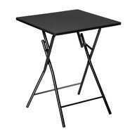 Mesa dobrável de 2 lugares em preto,  Mesa dobrável de 2 lugares em preto