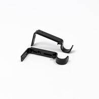 Conjunto 2 suportes preto mate para calha extensível