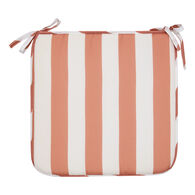 Coxim para cadeira exterior POOLSIDE riscas laranja e branco