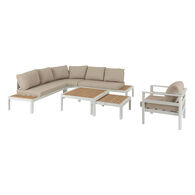 Conjunto de jardim &acirc;ngulo PARADIZE branco