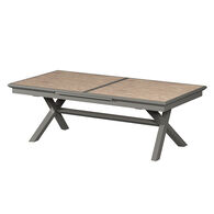 Mesa extens&iacute;vel AXIOME praline e honey 250-330cm