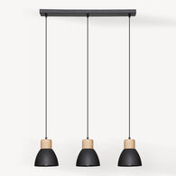 Candeeiro de teto DESY preto 38cm