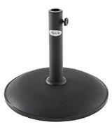 Base para guarda-sol preto em betão
