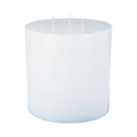 Vela PILAR rústica branca 14cm