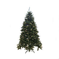 Árvore de natal com decoração dourada 180cm,  Árvore de natal com decoração dourada 180cm