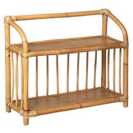 Estante montessori de rattan