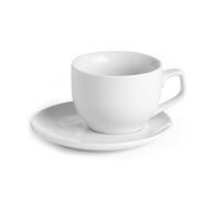 Chavena de cafe em porcelana com pires