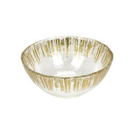 Ta&ccedil;a dourada AURA em vidro