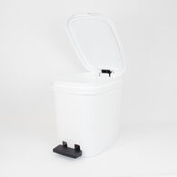 Balde wc branco com pedal 10l,  Balde wc branco com pedal 10l