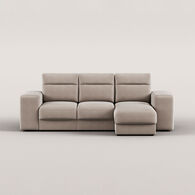 Sofá cama TRENTO taupe com chaise longue,  Sofá cama TRENTO taupe com chaise longue
