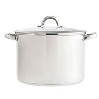 Panela inox com tampa em vidro 30cm