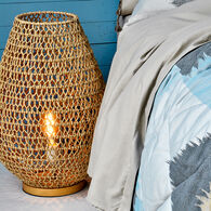 Candeeiro Etnic Bege com Base Em Faia Etel Indien