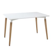Mesa de cozinha ROKA com pés em madeira,  Mesa de cozinha ROKA com pés em madeira
