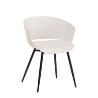 Cadeira Bled Branca Com Pernas De Metal