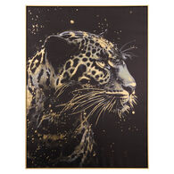 Quadro decorativo leopardo LUPITA preto 78x58cm,  Quadro decorativo leopardo LUPITA preto 78x58cm