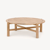 Mesa baixa DEONA em madeira ac&aacute;cia