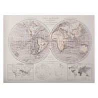 Quadro decorativo mapa mundo
