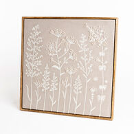 Quadro decorativo com flores 50x50cm