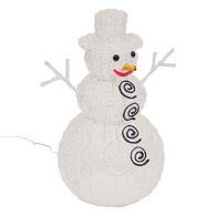 Figura de boneco de neve luminoso 60cm