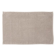 Tapete wc chenille cor linho 80x50cm,  Tapete wc chenille cor linho 80x50cm