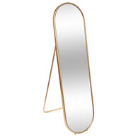 Espelho de ch&atilde;o EDI dourado 160cm