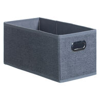 Caixa de arruma&ccedil;&atilde;o cinza escuro 15x31cm