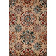 Tapete LENE vermelho e azul 80x150cm