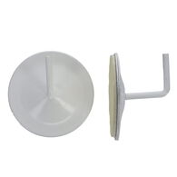 Conjunto De 2 Suportes Adesivos Branco Em Metal