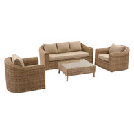 Conjunto de jardim MOOR&Eacute;A savana em rattan sint&eacute;tico