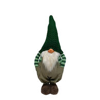 Gnomo com camisola riscas verde 61cm