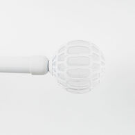 Kit varão extensível FACETTE branco mate 120-210cm