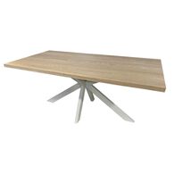 Mesa de jantar GORDES em mdf com pernas de metal,  Mesa de jantar GORDES em mdf com pernas de metal