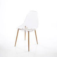 Conjunto de 2 cadeiras VANITY transparente