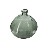 Jarra ULY verde caqui de vidro reciclado 22cm