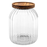 Frasco HARMONY com tampa madeira ac&aacute;cia 2l
