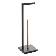 Porta rolos wc bambu NATUREO preto,  Porta rolos wc bambu NATUREO preto