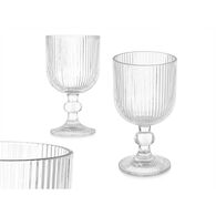 Copo de vinho RISCAS transparente com pé 26cl