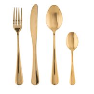 Conjunto de 16 talheres dourados,  Conjunto de 16 talheres dourados