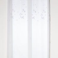 Cortina branca estrelas bordadas 140x240cm
