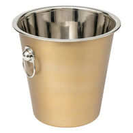 Balde de gelo dourado em inox 21,5cm