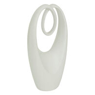 Est&aacute;tua decorativa DAVY branca 44cm