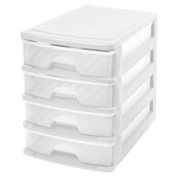 M&oacute;dulo com 4 gavetas a4 branco
