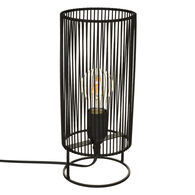 Candeeiro mesa NORA em metal preto 30cm