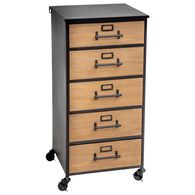 Móvel baris com 5 gavetas em metal e mdf