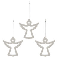 Conjunto 3 pendurantes anjo branco