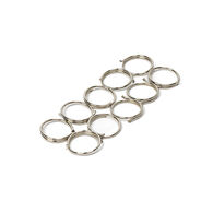 Conjunto de 10 argolas niqueladas prateadas