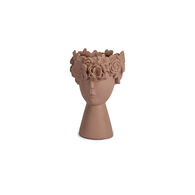 Jarra de cer&acirc;mica WINTER LIGHT rosa em forma de busto 20cm