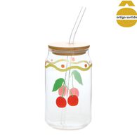 Copo com tampa e palhinha FRUITY 52cl
