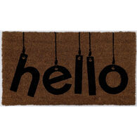 Tapete de entrada hello 33x60cm,  Tapete de entrada hello 33x60cm