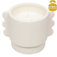 Vela perfumada BLI com castiçal em cerâmica